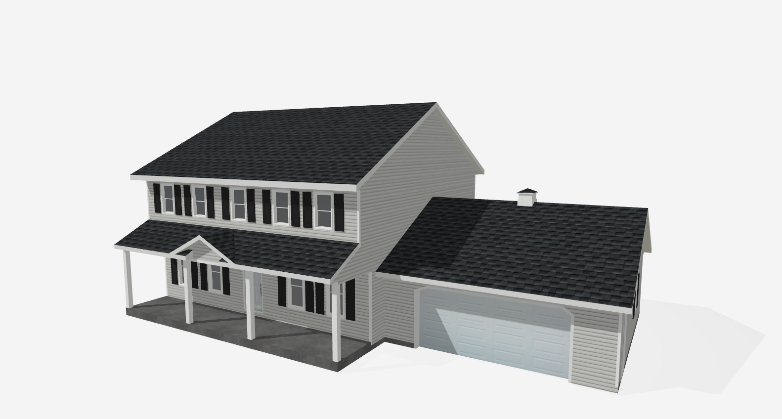 Exterior 3D model of 9020 E Emerald Drive, Effingham — opens in Hover